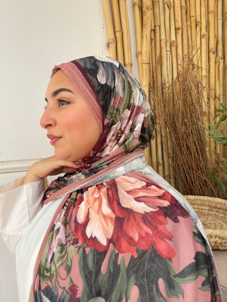 Blush Floral scarf