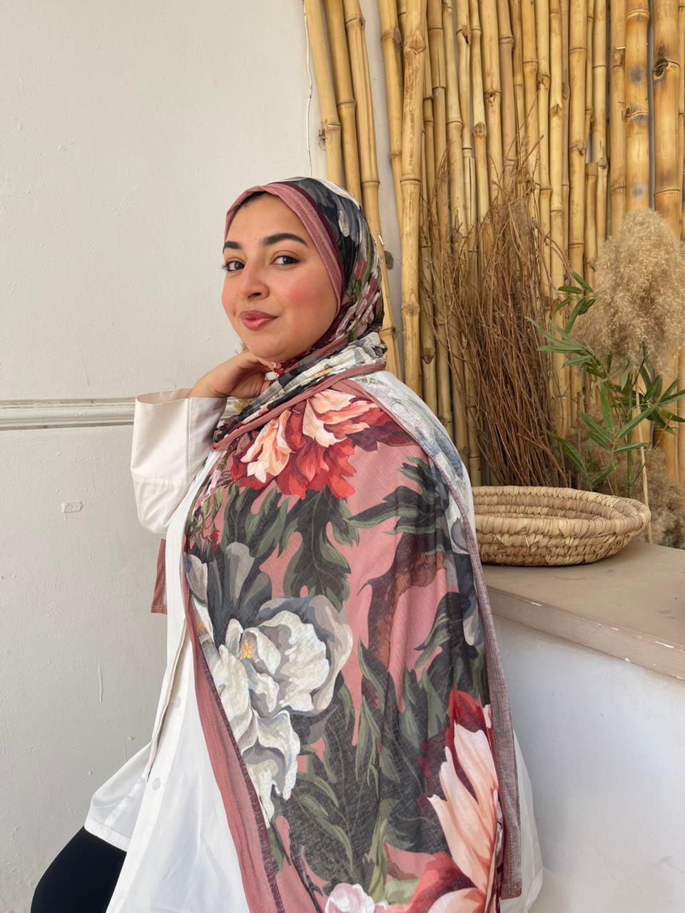 Blush Floral scarf