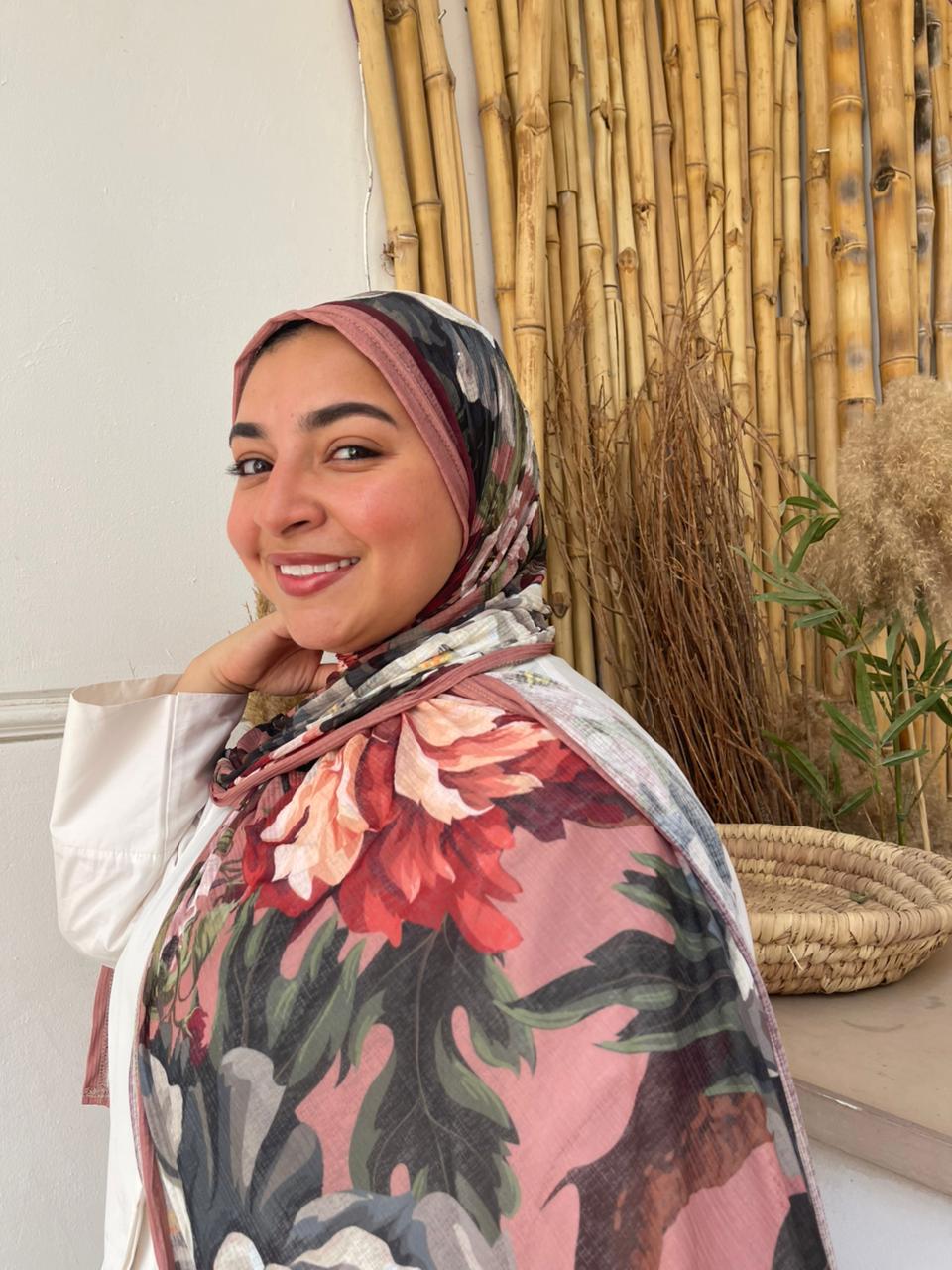Blush Floral scarf